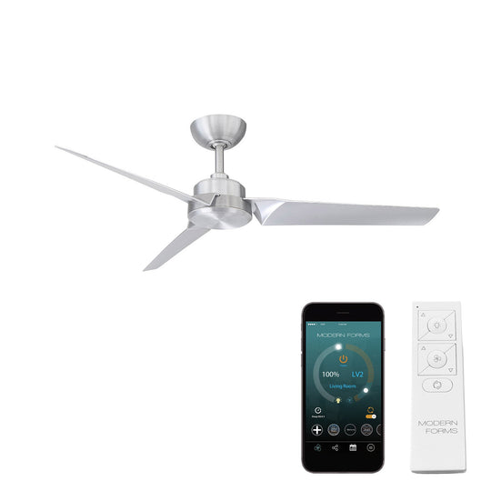 Roboto Indoor/Outdoor 3-Blade 52" Smart Ceiling Fan with Remote Control