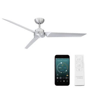 Roboto Indoor/Outdoor 3-Blade 62" Smart Ceiling Fan with Remote Control