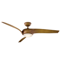 Nirvana Indoor/Outdoor 3-Blade Smart Ceiling Fan 56" with LED Light Kit and Remote Control