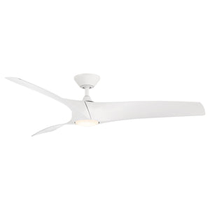 Zephyr Indoor/Outdoor 3-Blade 62" Smart Ceiling Fan with LED Light Kit and Remote Control