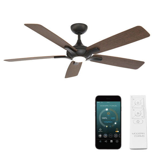 Mykonos 5 Indoor/Outdoor 5-Blade 60" Smart Ceiling Fan with LED Light Kit and Remote Control