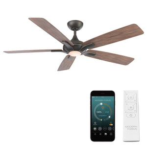 Mykonos 5 Indoor/Outdoor 5-Blade 60" Smart Ceiling Fan with LED Light Kit and Remote Control