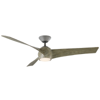 Twirl Indoor/Outdoor 3-Blade Smart Ceiling Fan 58" LED Light Kit and Remote Control