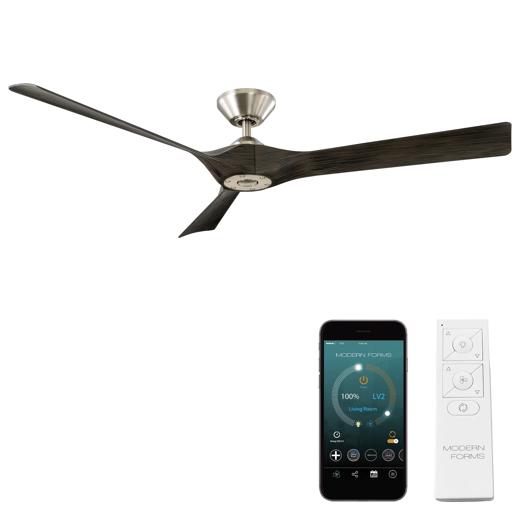 Torque Indoor/Outdoor 3-Blade 58" Smart Ceiling Fan with Remote Control