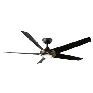 Lucid Indoor/Outdoor 5-Blade 62" Smart Ceiling Fan with LED Light Kit and Remote Control