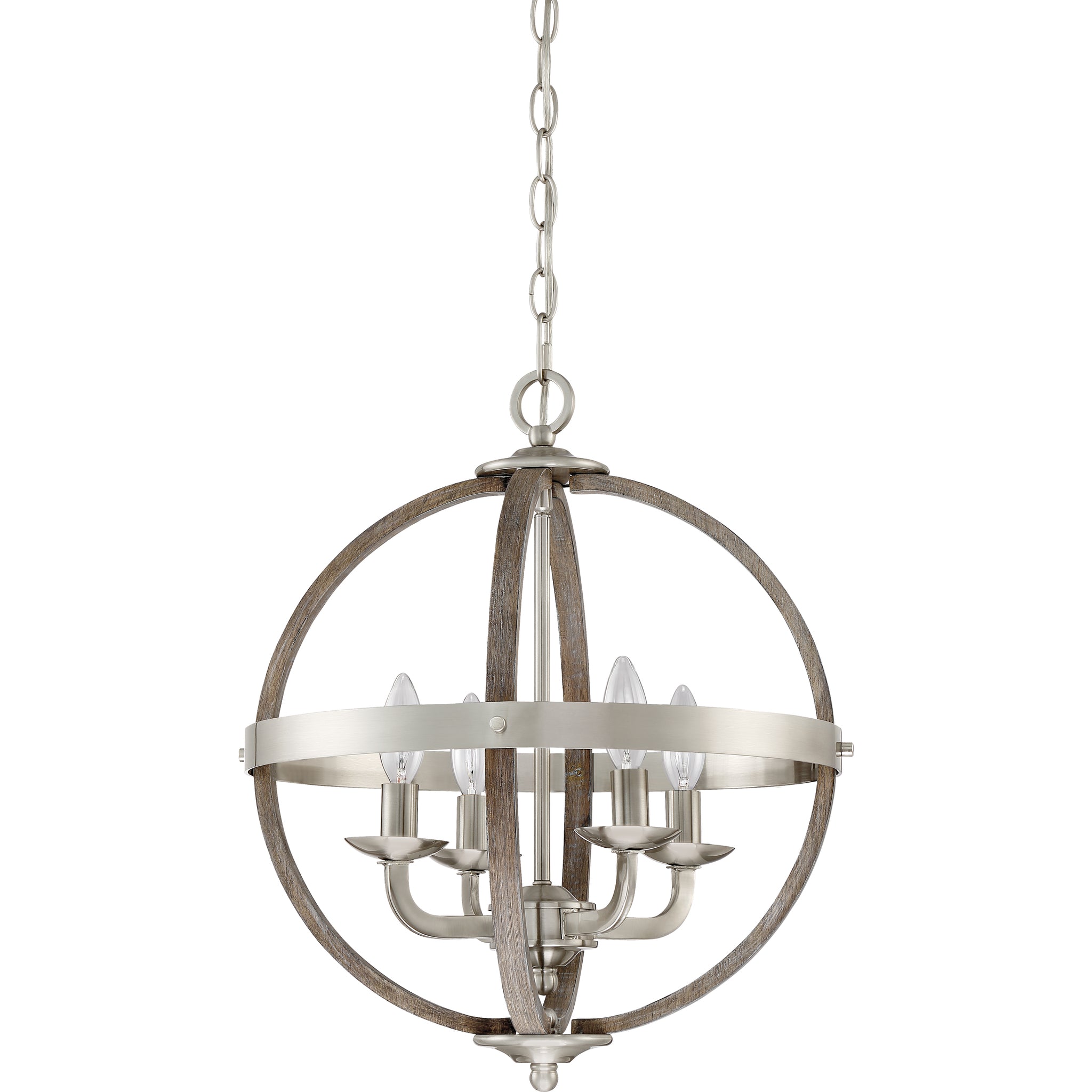 Fusion Pendant Brushed Nickel