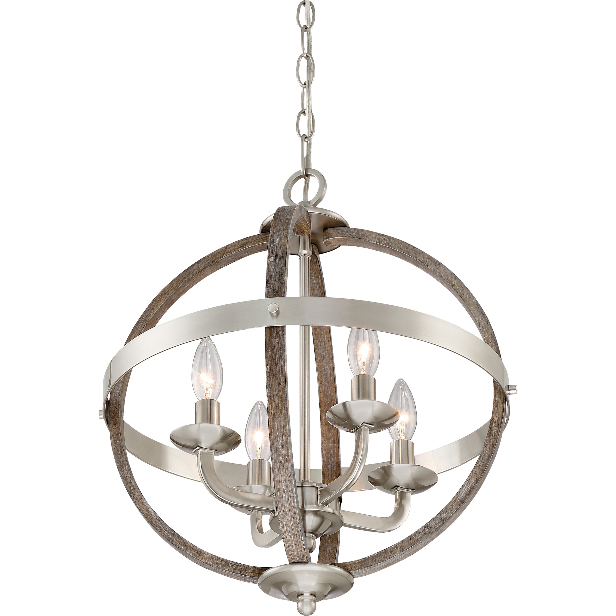 Fusion Pendant Brushed Nickel