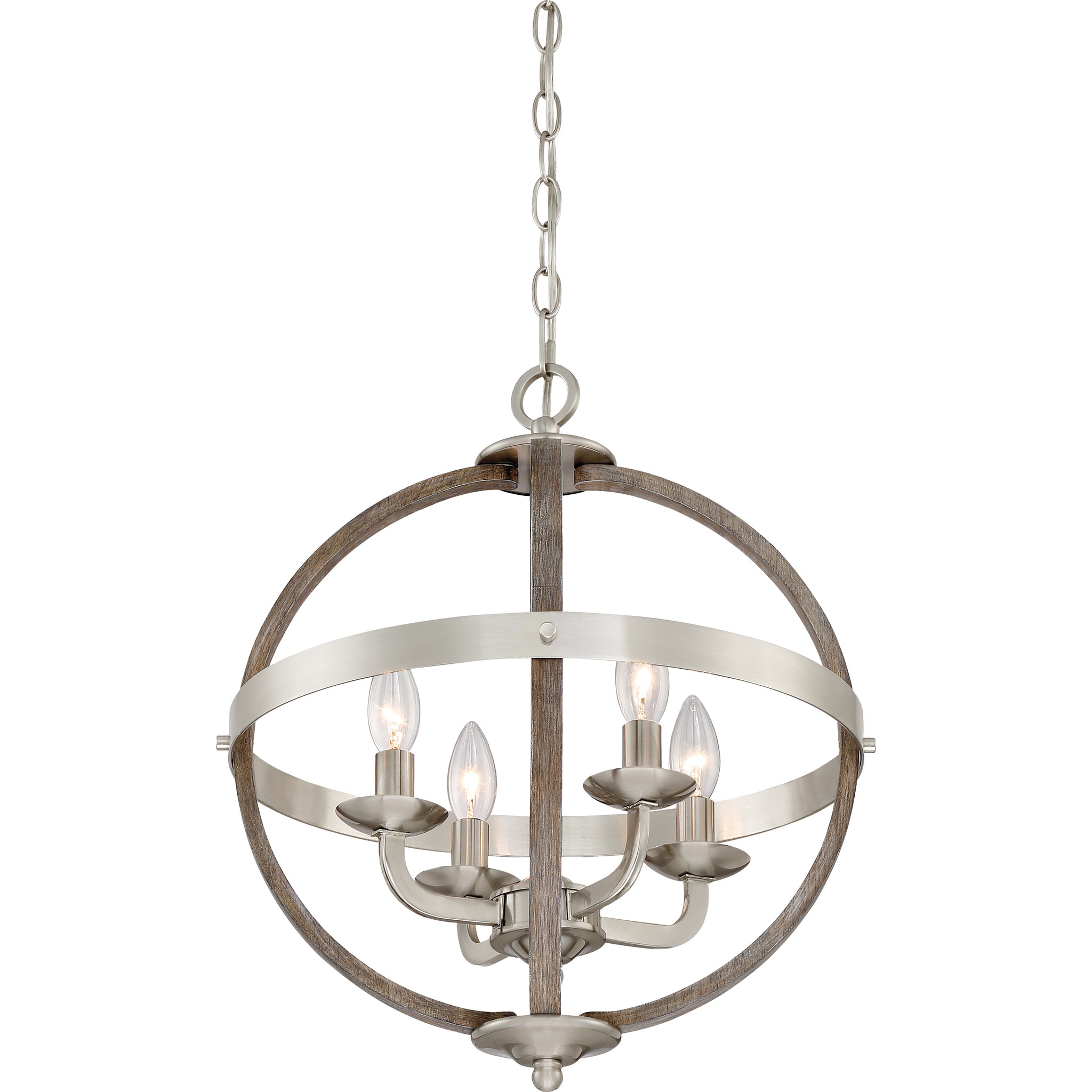 Fusion Pendant Brushed Nickel