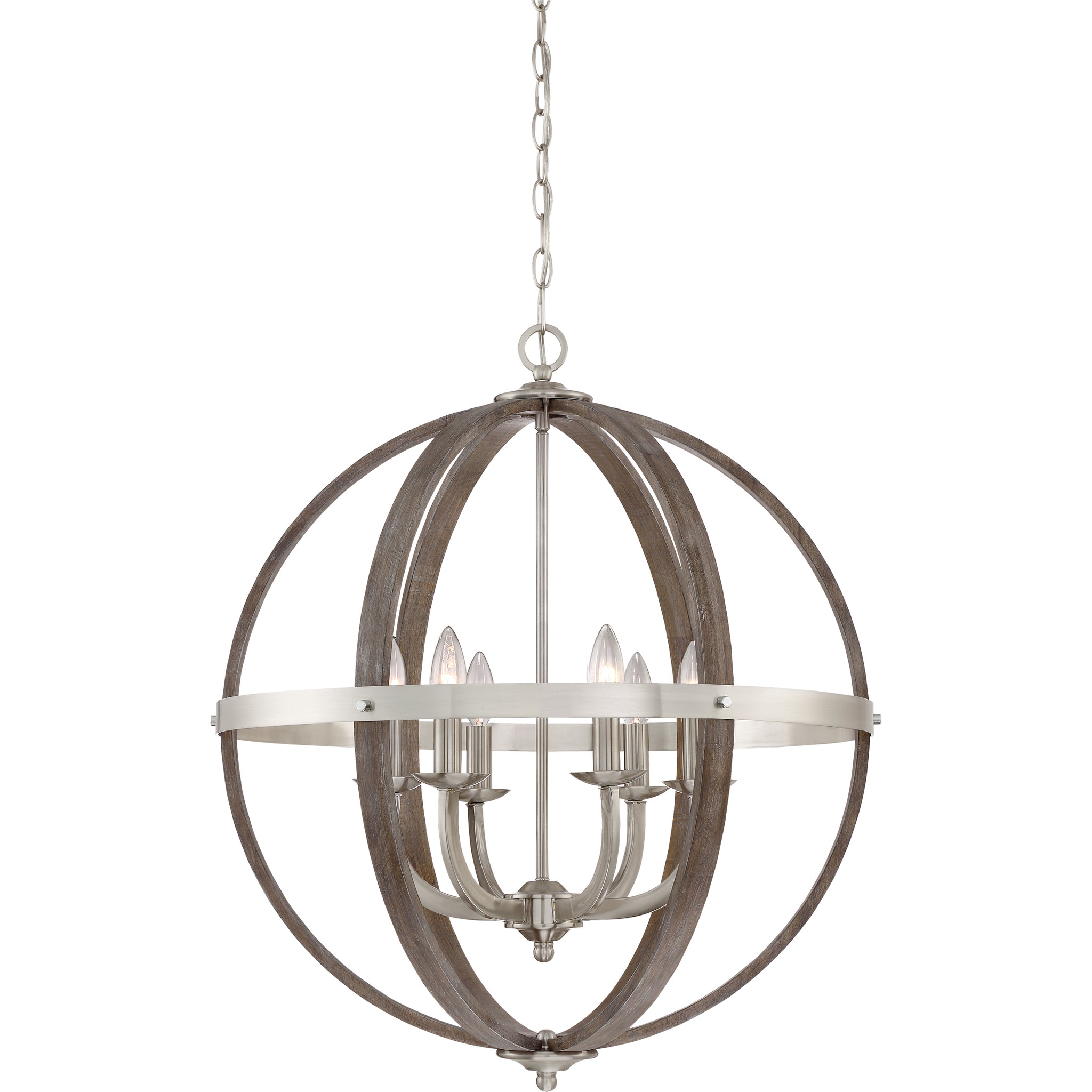 Fusion Pendant Brushed Nickel