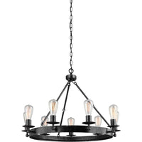 Ravenwood Manor Nine Light Chandelier (with Bulbs)