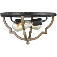 Socorro Two Light Flush Mount (with Bulbs)