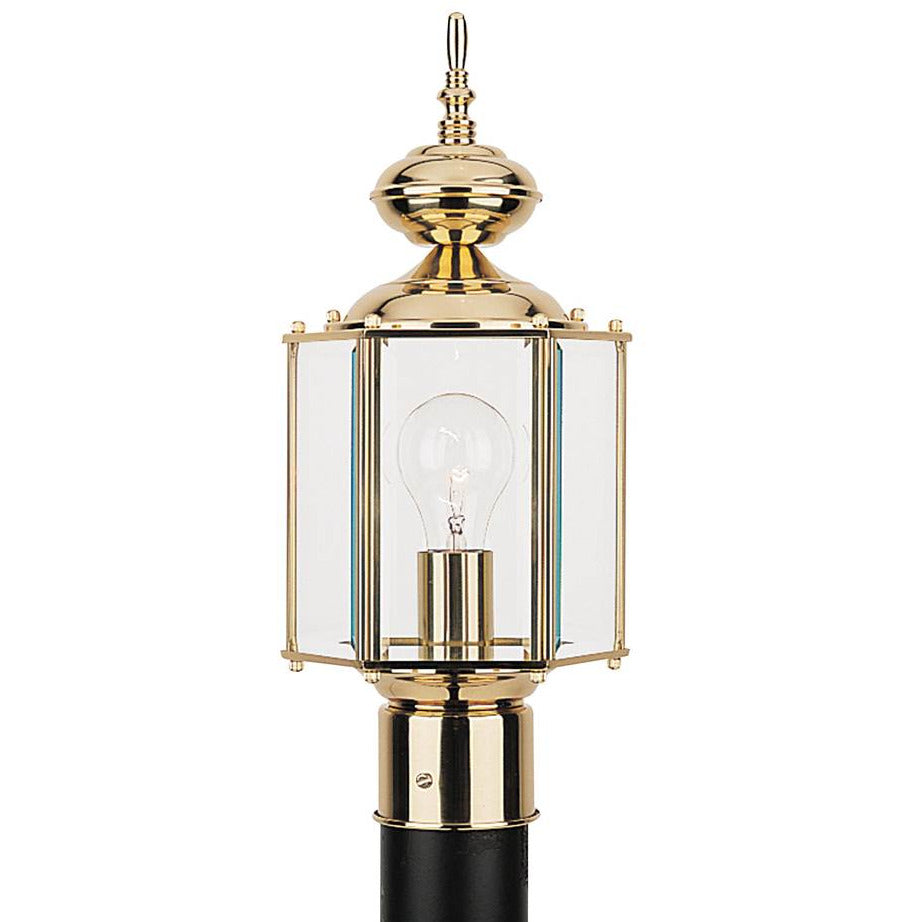Classico One Light Outdoor Post Lantern (with Bulbs)