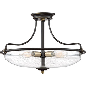 Griffin Semi Flush Mount Palladian Bronze