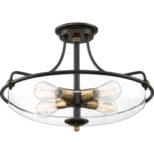 Griffin Semi Flush Mount Palladian Bronze