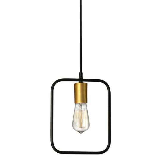 Geometric 1 Light 12 Inch Pendant
