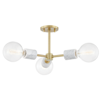 Asime 3-Light Semi Flush Mount