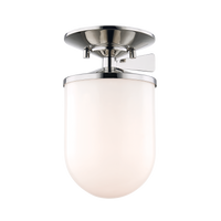 Audrey 1-Light Small Semi Flush Mount
