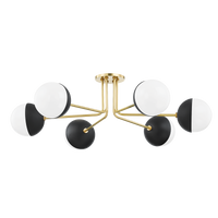 Renee 6 Light Semi Flush Mount