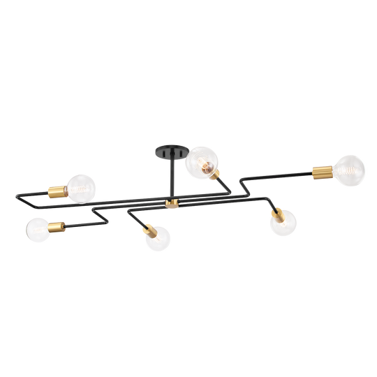 Jena 6 Light Semi Flush Mount