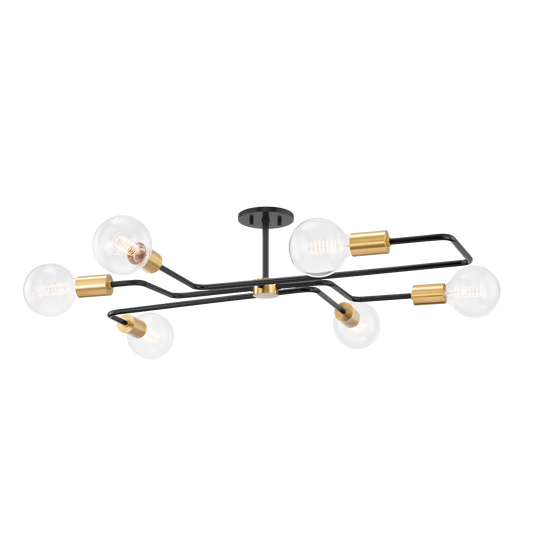 Jena 6 Light Semi Flush Mount