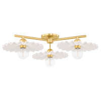 Tinsley 3-Light Semi Flush Mount