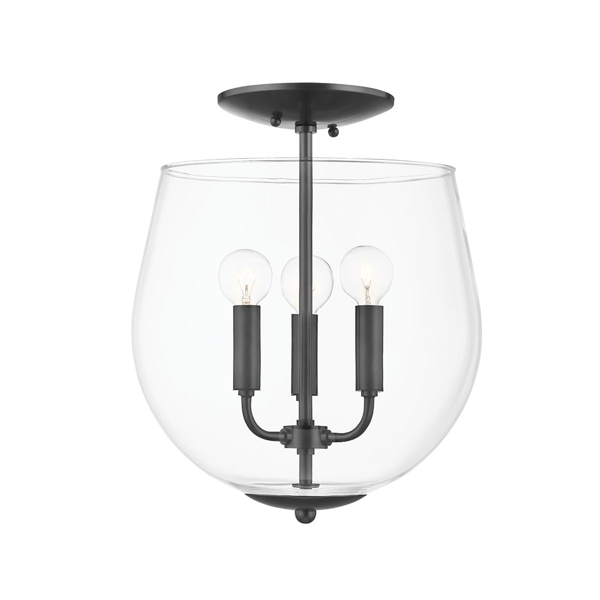 Bobbi 3 Light Semi Flush Mount