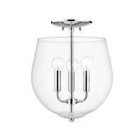 Bobbi 3 Light Semi Flush Mount