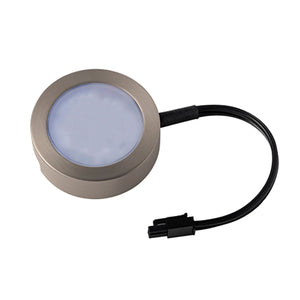 Single LED Puck Light with Single 6" Lead Wire 3-CCT