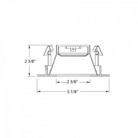 4" Square Adjustable Open Reflector Trim with LED Bulb