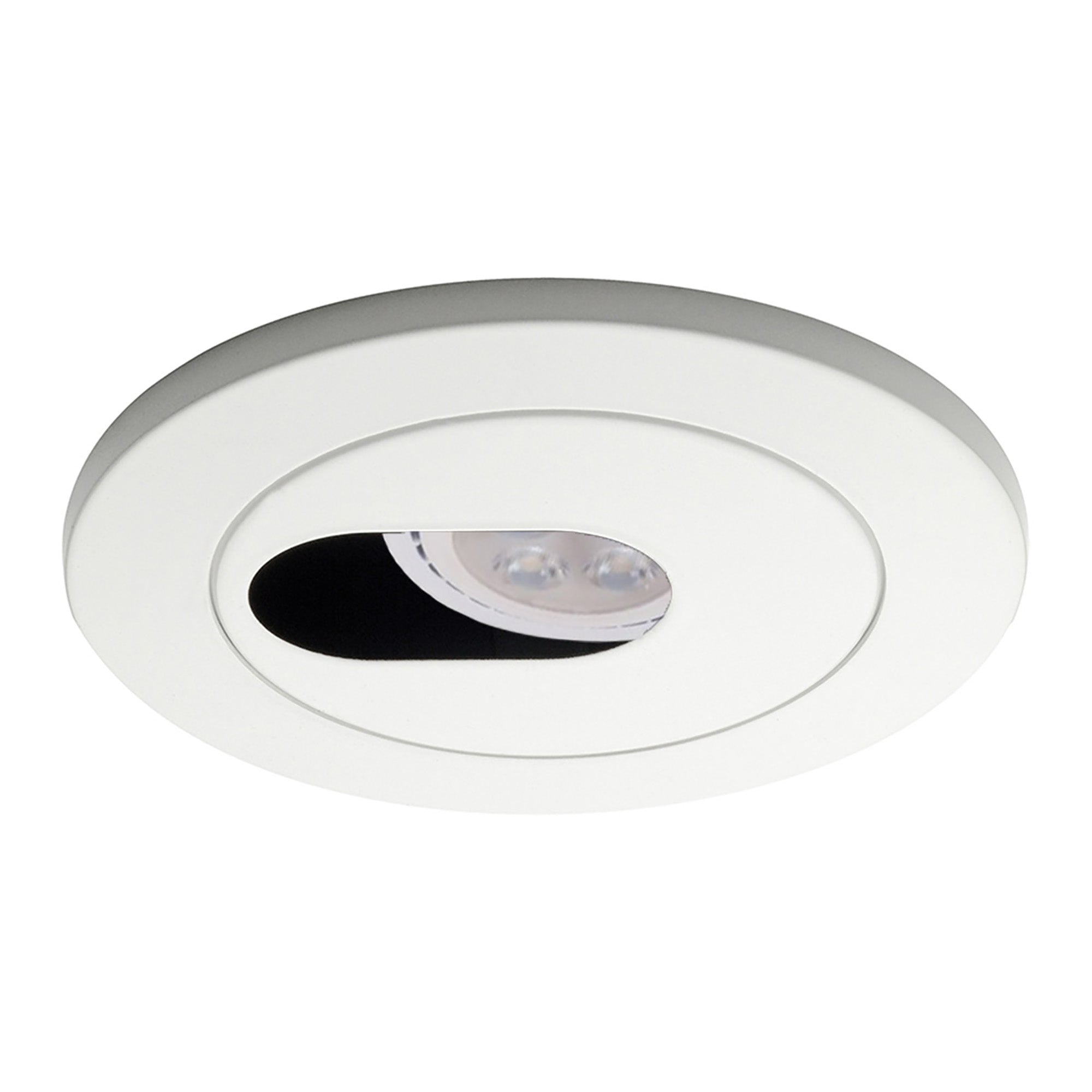 4" Round Slotted Trim with LED Bulb