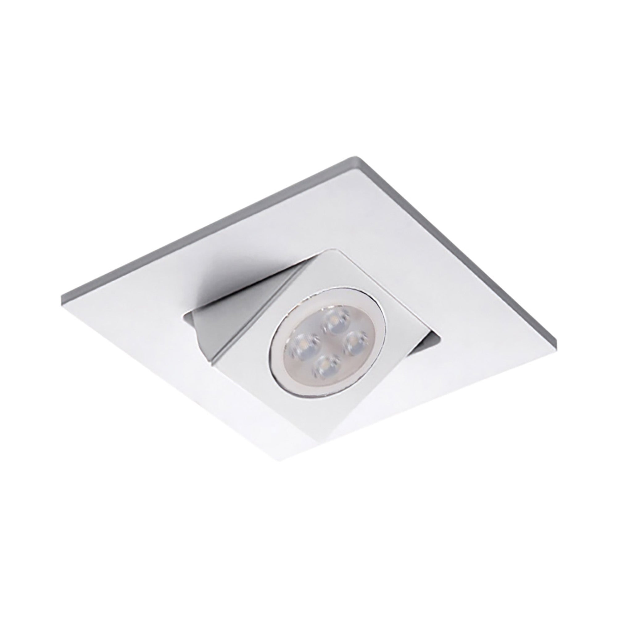 4" Square Adjustable Trim with LED Bulb