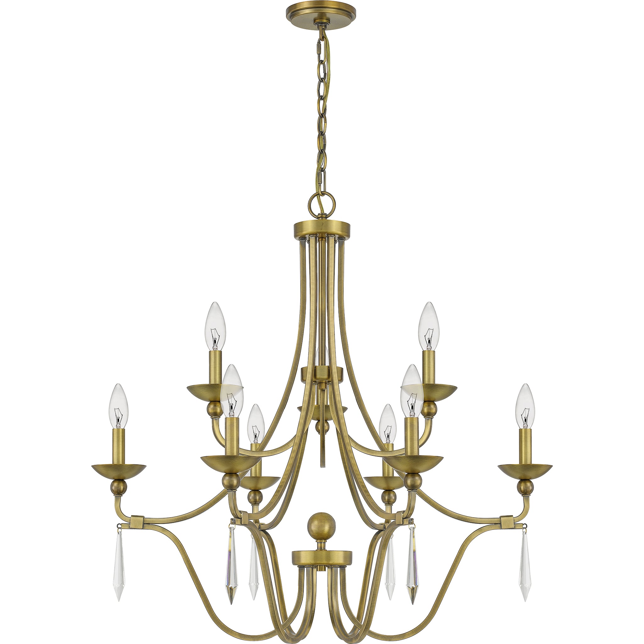 Joules Chandelier Aged Brass