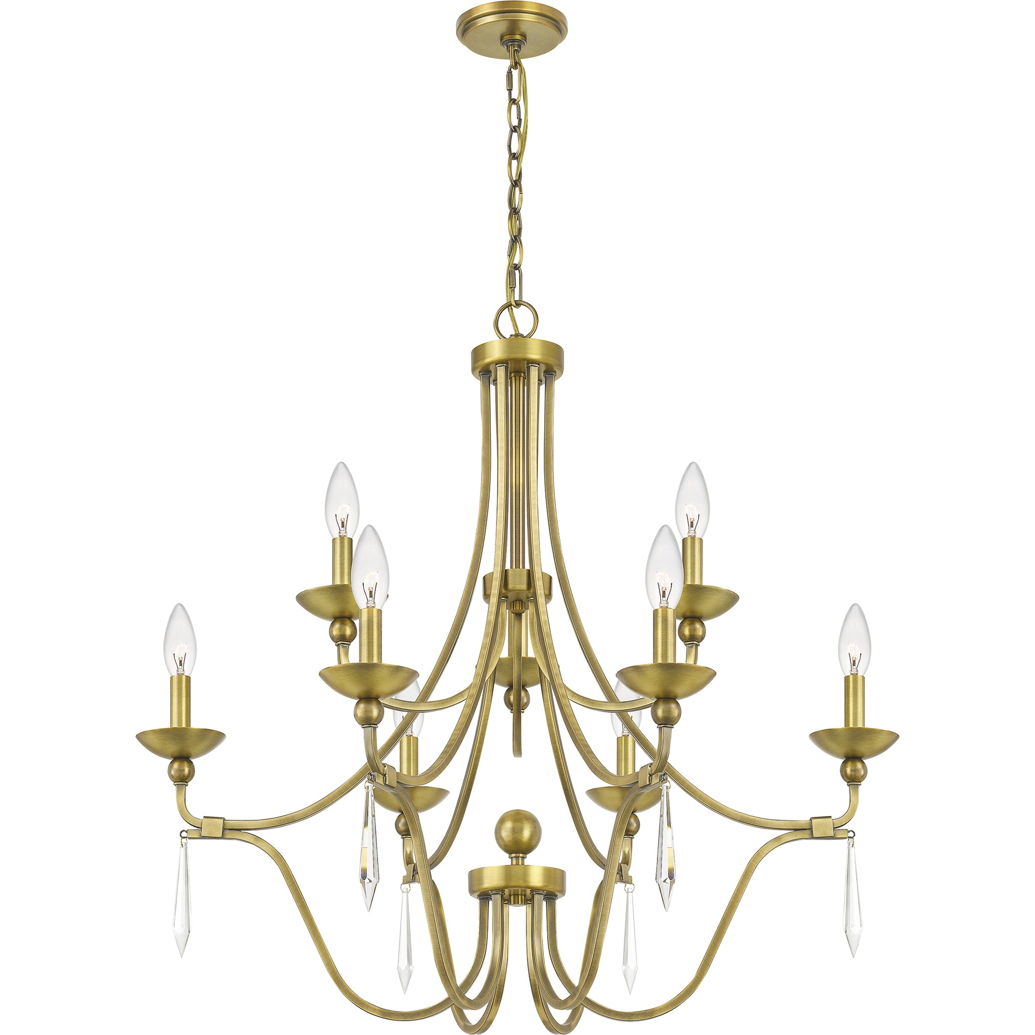 Joules Chandelier Aged Brass