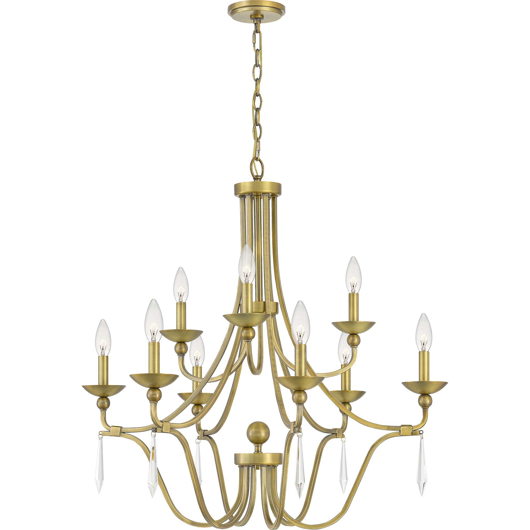 Joules Chandelier Aged Brass