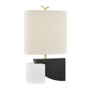 Construct Table Lamp Aged Brass