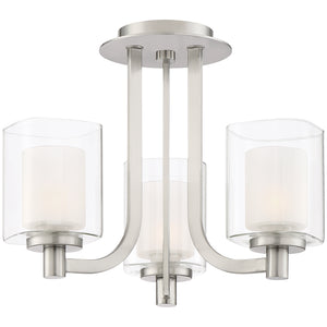 Kolt Semi Flush Mount Brushed Nickel