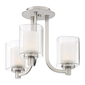 Kolt Semi Flush Mount Brushed Nickel