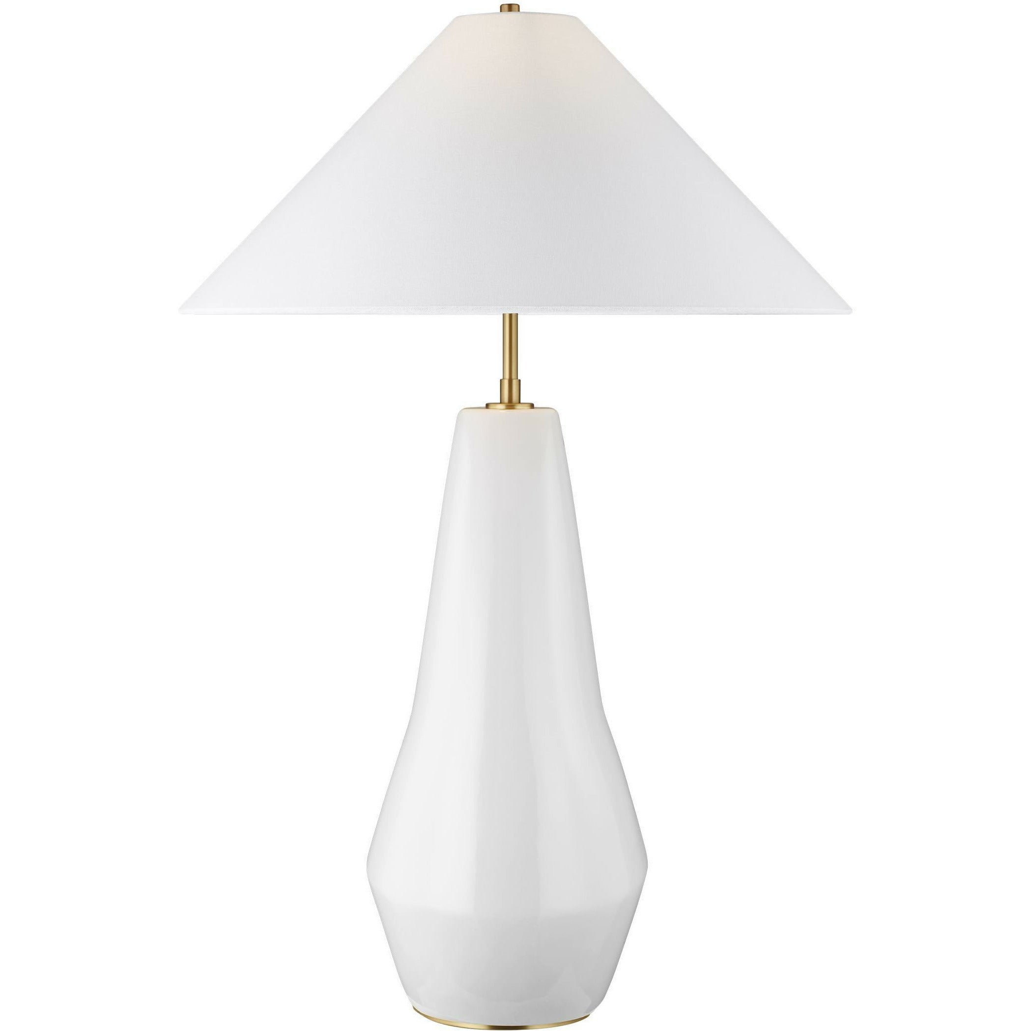 Contour Table Lamp Arctic White / Burnished Brass