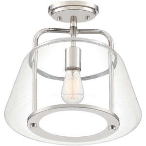 Kettle Semi Flush Mount Polished Nickel