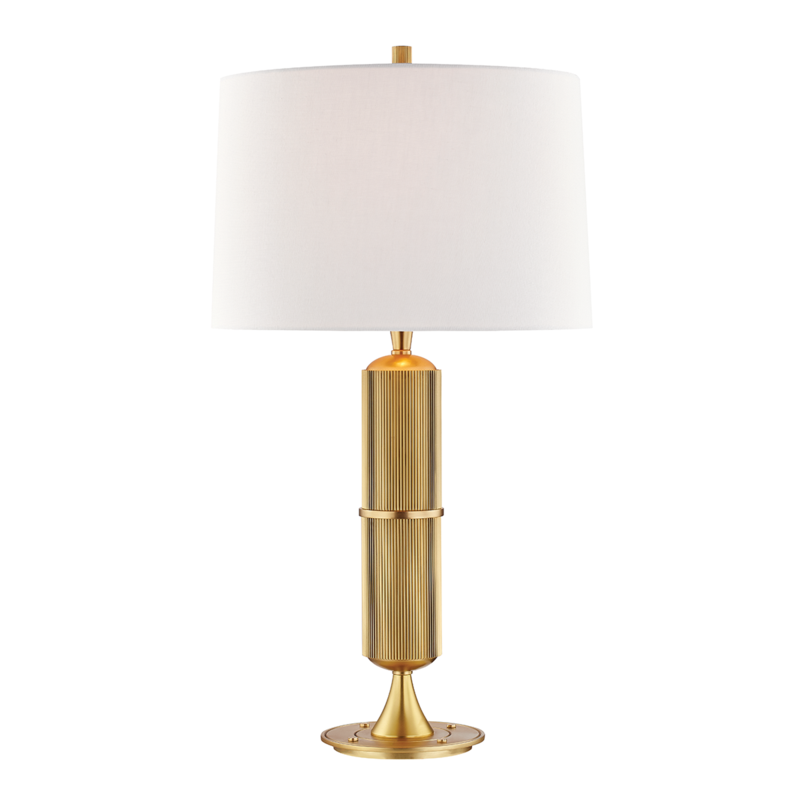 Tompkins Table Lamp Aged Brass
