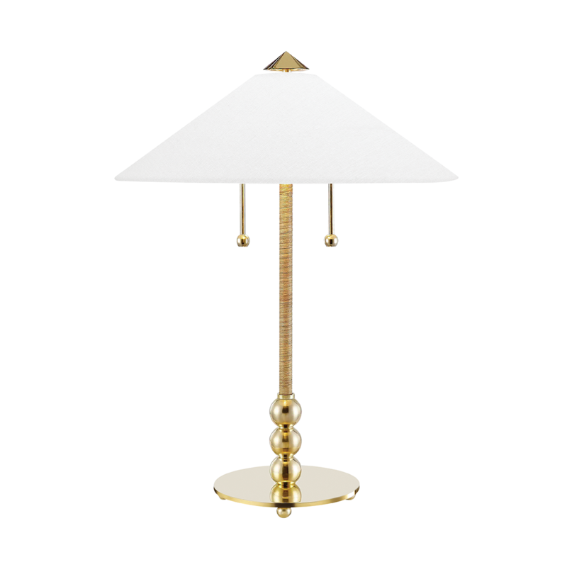 Flare Table Lamp Aged Brass