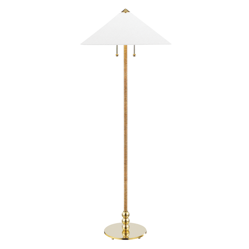 Flare Floor Lamp Aged Brass