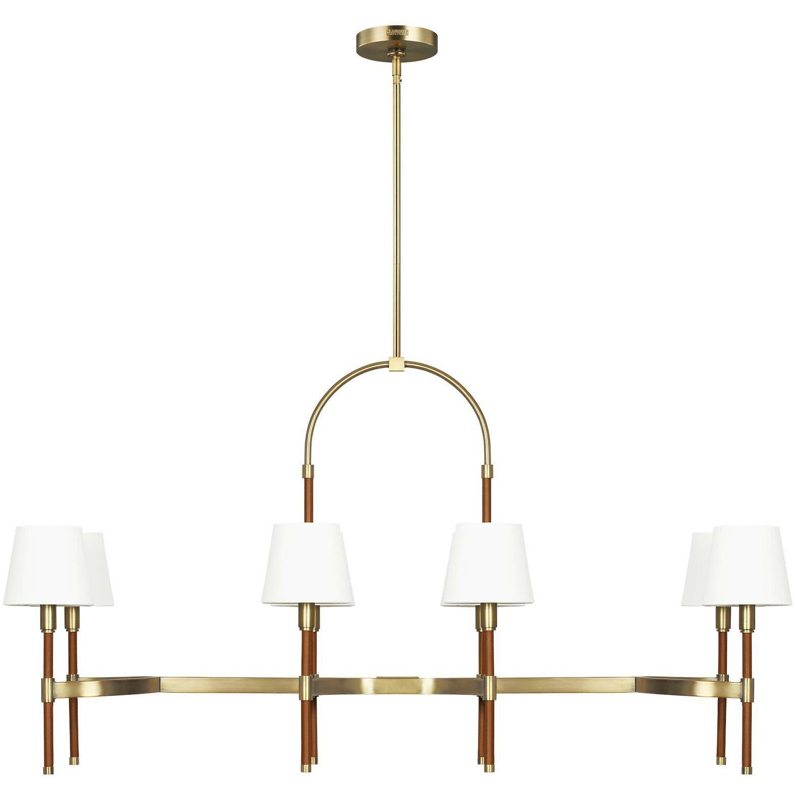 Katie Linear Suspension Time Worn Brass / Saddle Leather