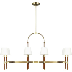 Katie Linear Suspension Time Worn Brass / Saddle Leather