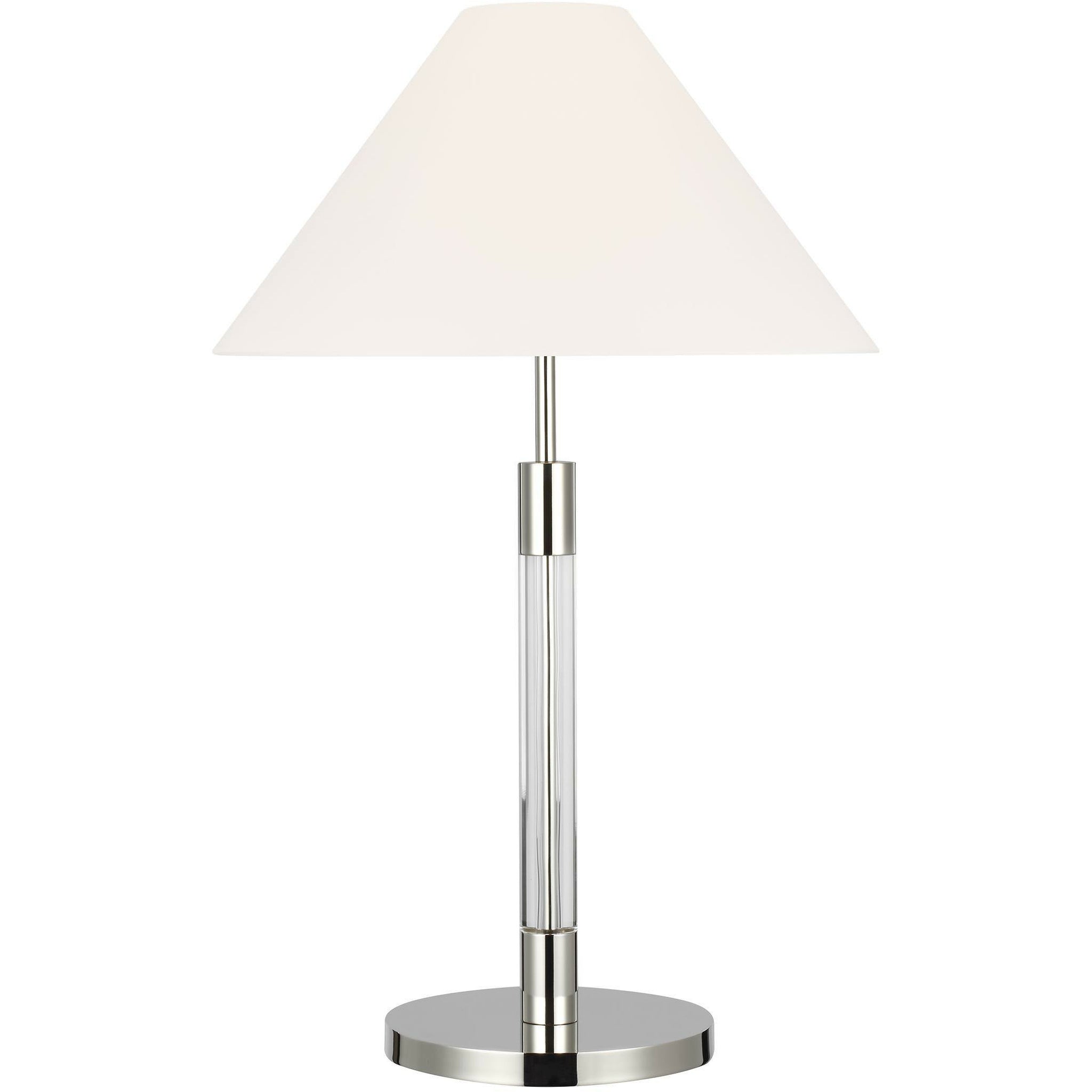 Robert Table Lamp Polished Nickel / Clear Acrylic