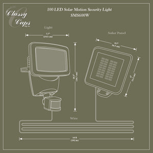 Solar Motion Sensor Security Light