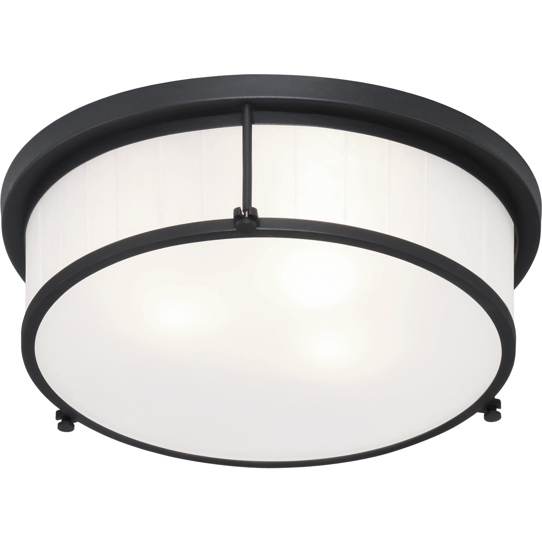 Caisse Claire Flush Mount Matte Black