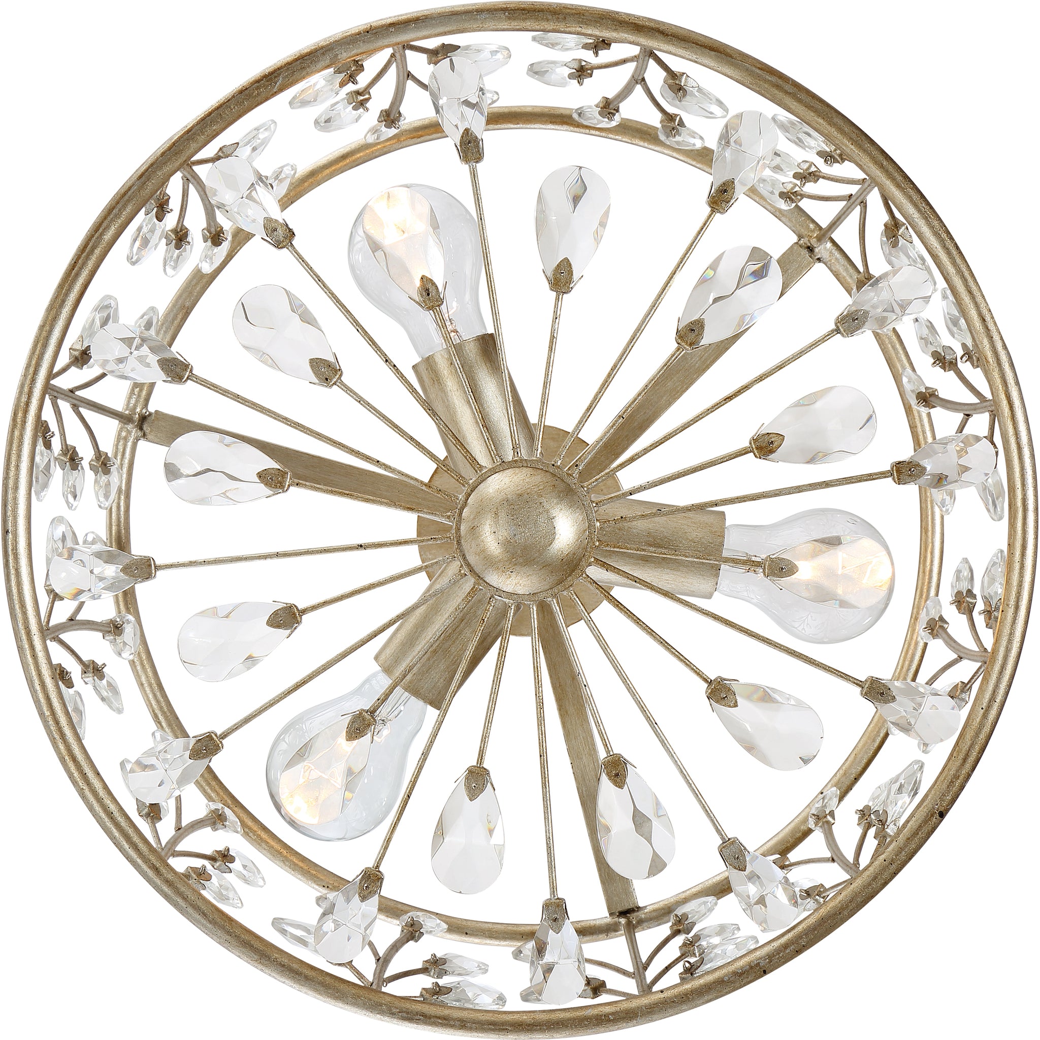 Meadow Lane Semi Flush Mount Vintage Gold