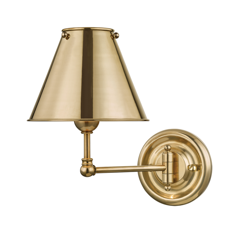 Classic No.1 Sconce Aged Brass - MS