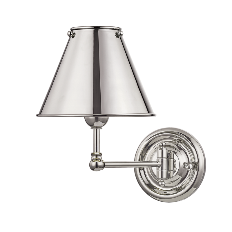 Classic No.1 Sconce Polished Nickel - MS